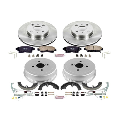 PowerStop Power Stop 93-97 Toyota Corolla Front & Rear Autospecialty Brake Kit KOE15079DK