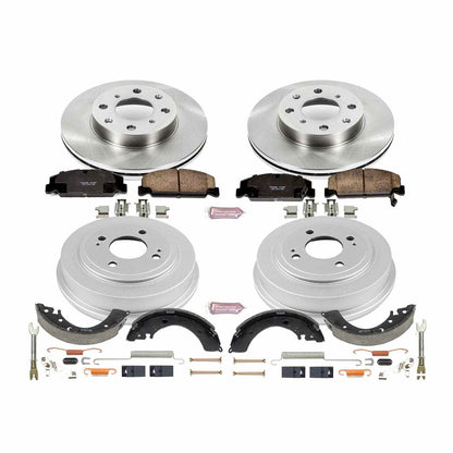 PowerStop Power Stop 96-00 Honda Civic Coupe Front & Rear Autospecialty Brake Kit KOE15085DK
