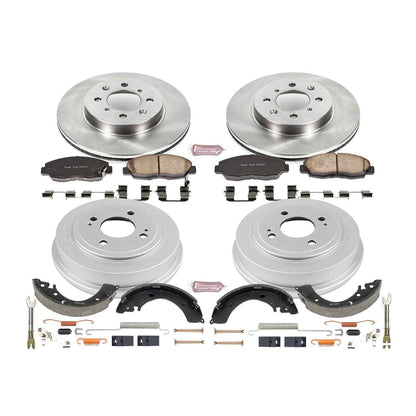 PowerStop Power Stop 96-00 Honda Civic Coupe Front & Rear Autospecialty Brake Kit KOE15086DK
