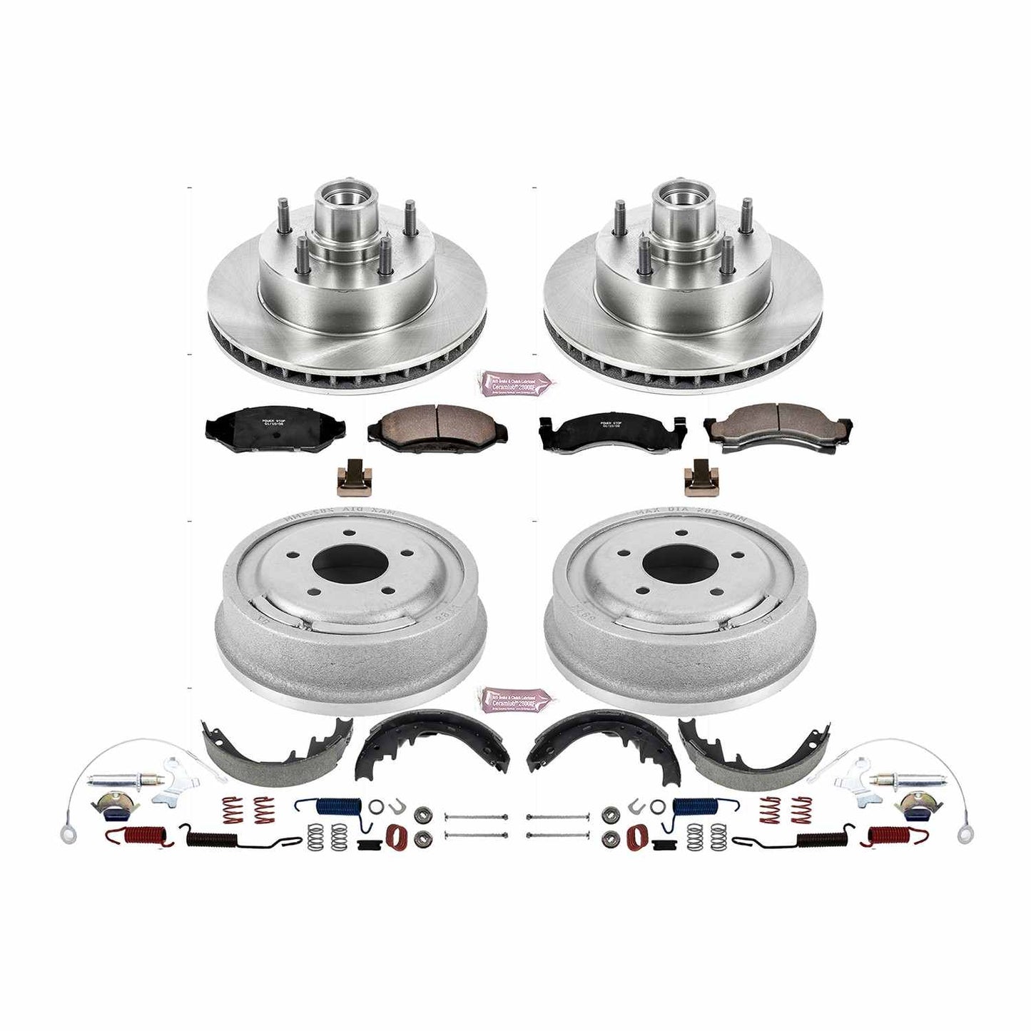 PowerStop Power Stop 90-93 Ford E-150 Front & Rear Autospecialty Brake Kit KOE15089DK