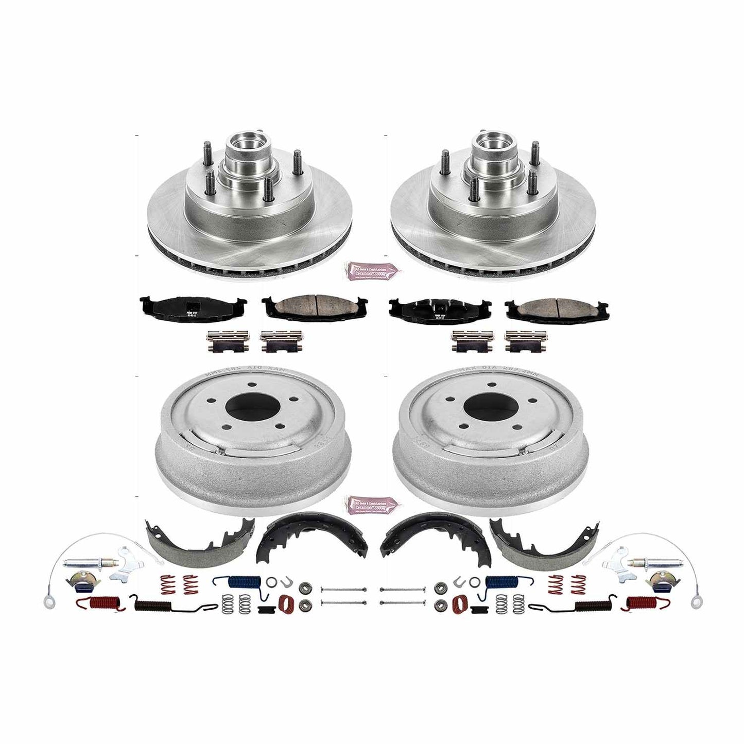 PowerStop Power Stop 94-96 Ford E-150 Front & Rear Autospecialty Brake Kit KOE15090DK