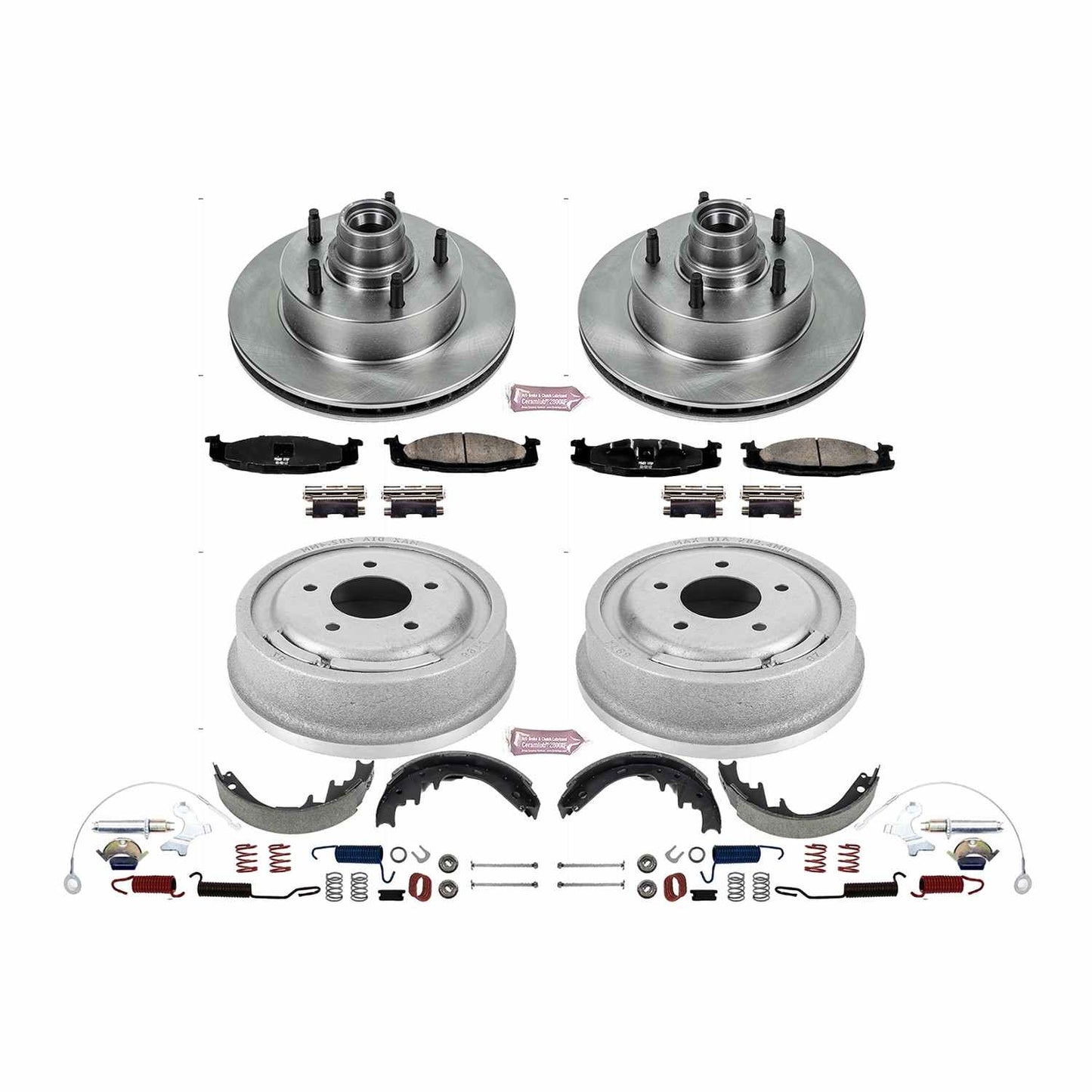 PowerStop Power Stop 94-96 Ford E-150 Front & Rear Autospecialty Brake Kit KOE15091DK