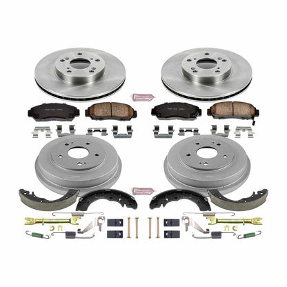PowerStop Power Stop 06-11 Honda Civic Sedan Front & Rear Autospecialty Brake Kit KOE15109DK