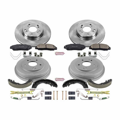 PowerStop Power Stop 12-15 Honda Civic Sedan Front & Rear Autospecialty Brake Kit KOE15113DK