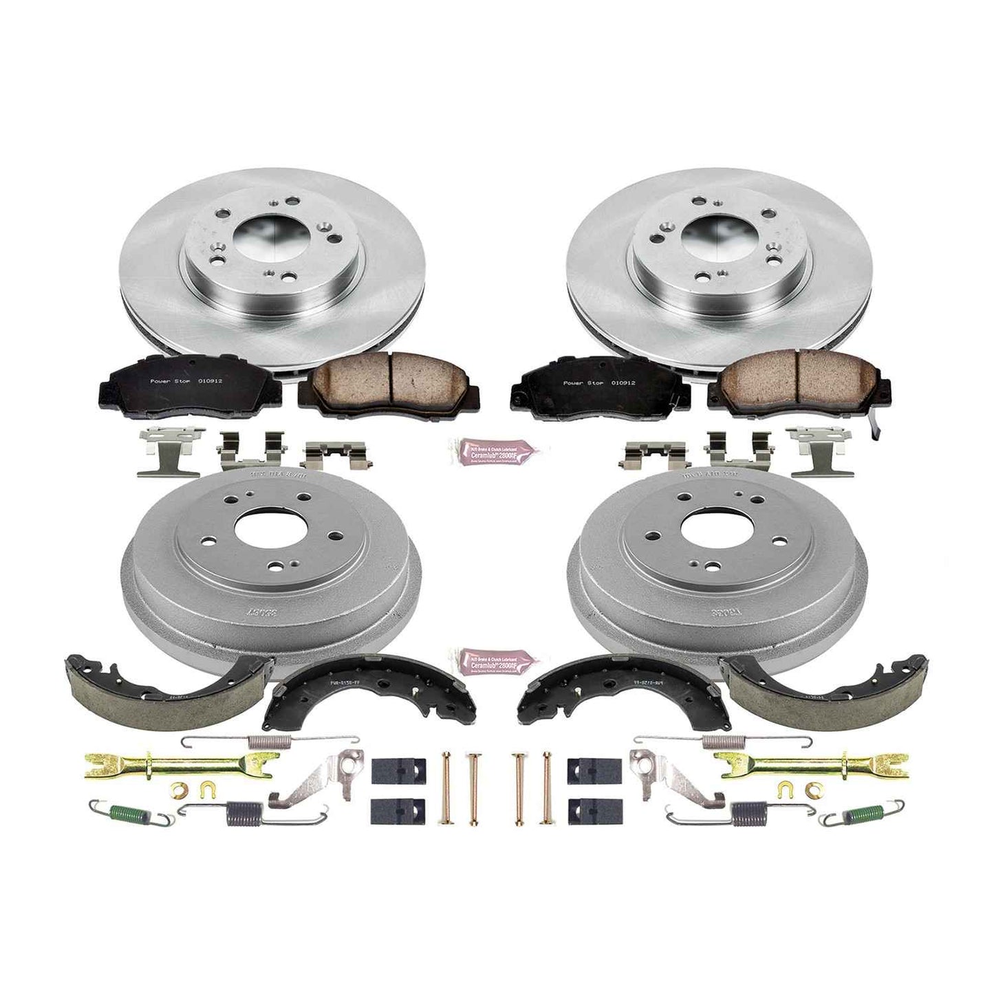 PowerStop Power Stop 97-01 Honda CR-V Front & Rear Autospecialty Brake Kit KOE15114DK