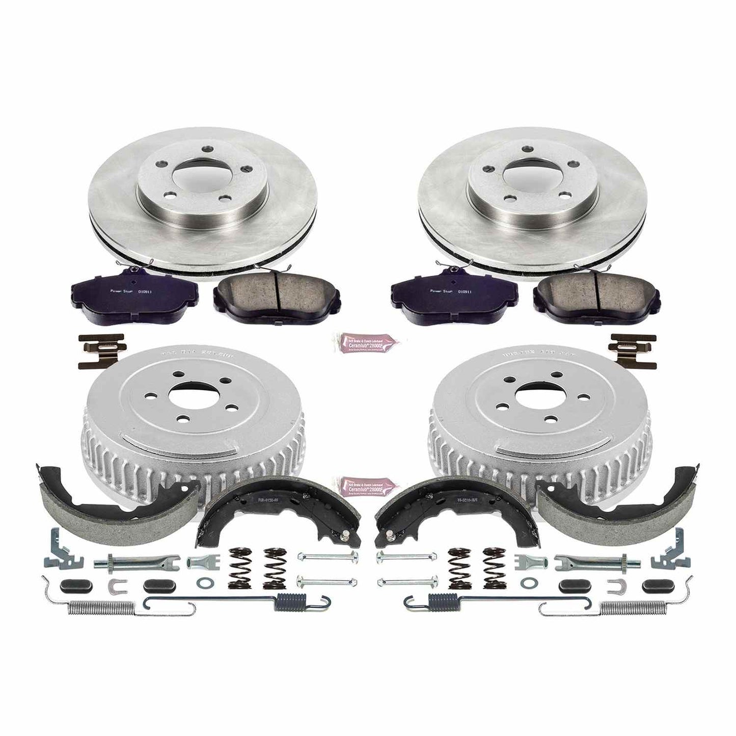 PowerStop Power Stop 95-98 Ford Windstar Front & Rear Autospecialty Brake Kit KOE15129DK