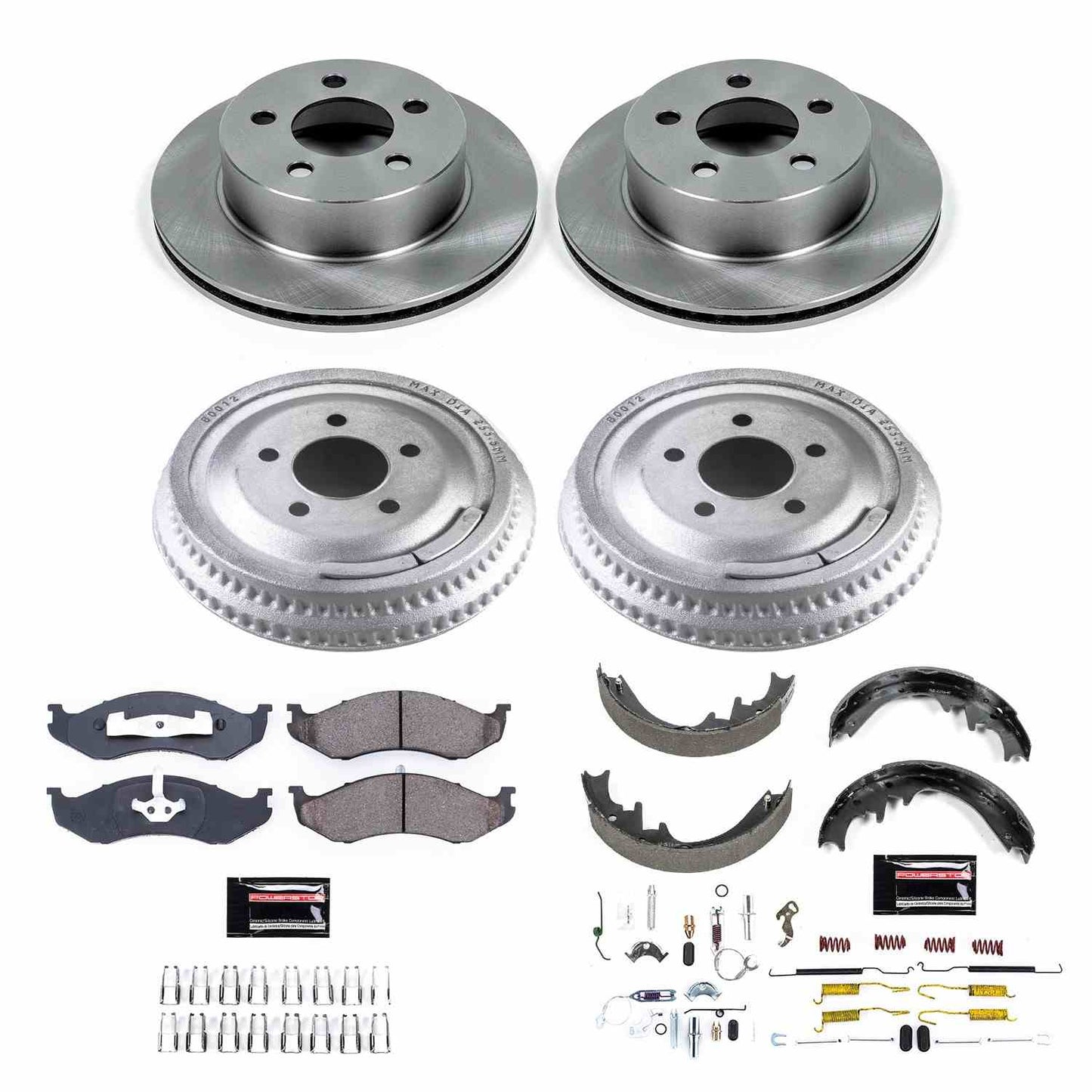 PowerStop Power Stop 99-01 Jeep Cherokee Front & Rear Autospecialty Brake Kit KOE15134DK