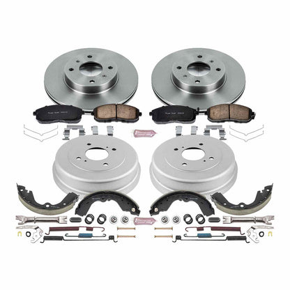 PowerStop Power Stop 93-98 Nissan Altima Front & Rear Autospecialty Brake Kit KOE15135DK