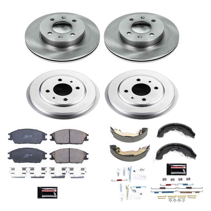 PowerStop Power Stop 04-05 Hyundai Accent Front & Rear Autospecialty Brake Kit KOE15155DK