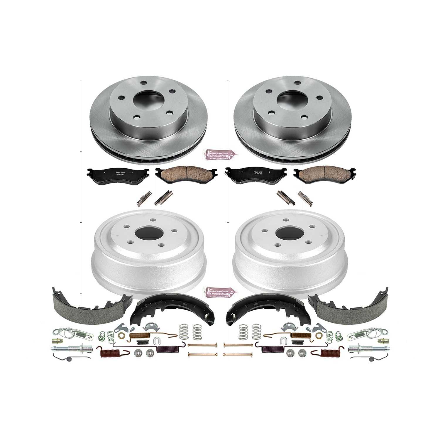 PowerStop Power Stop 00-01 Dodge Ram 1500 Front & Rear Autospecialty Brake Kit KOE15166DK