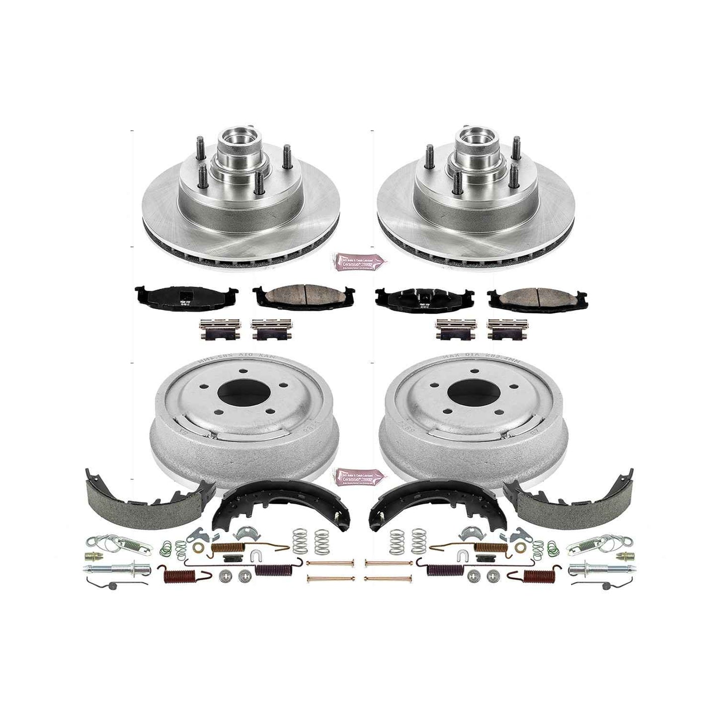 PowerStop Power Stop 97-99 Ford E-150 Front & Rear Autospecialty Brake Kit KOE15170DK