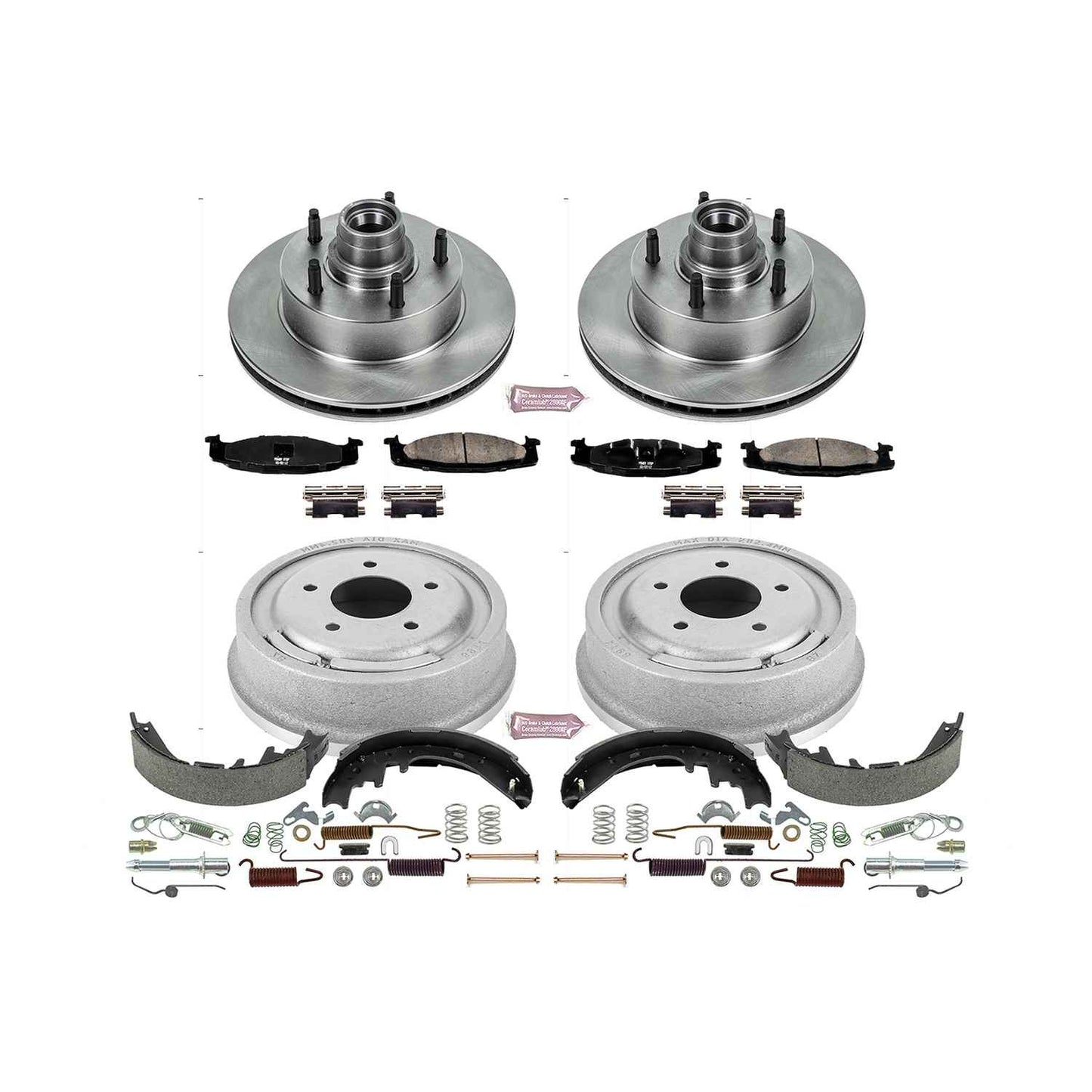 PowerStop Power Stop 97-99 Ford E-150 Front & Rear Autospecialty Brake Kit KOE15171DK