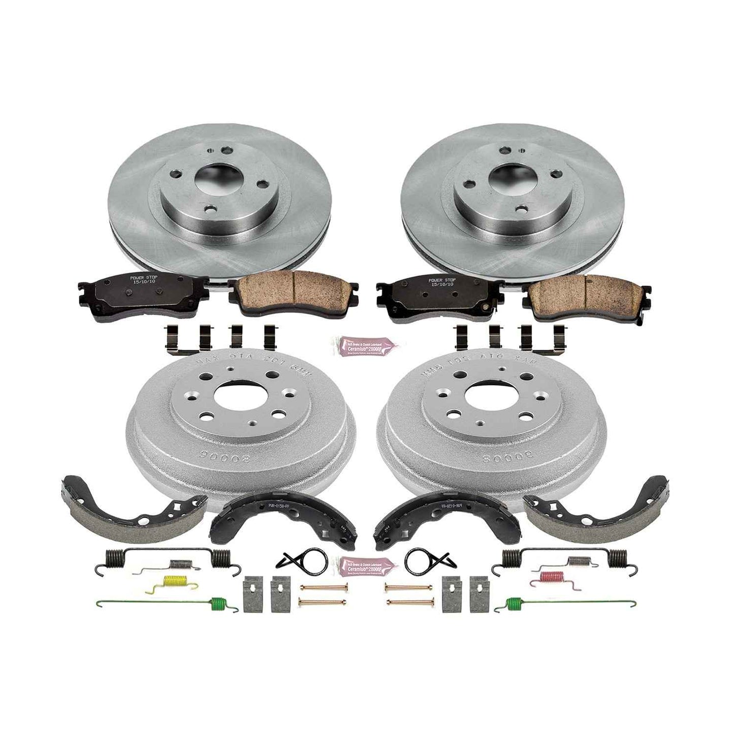 PowerStop Power Stop 01-03 Mazda Protege Front & Rear Autospecialty Brake Kit KOE15189DK