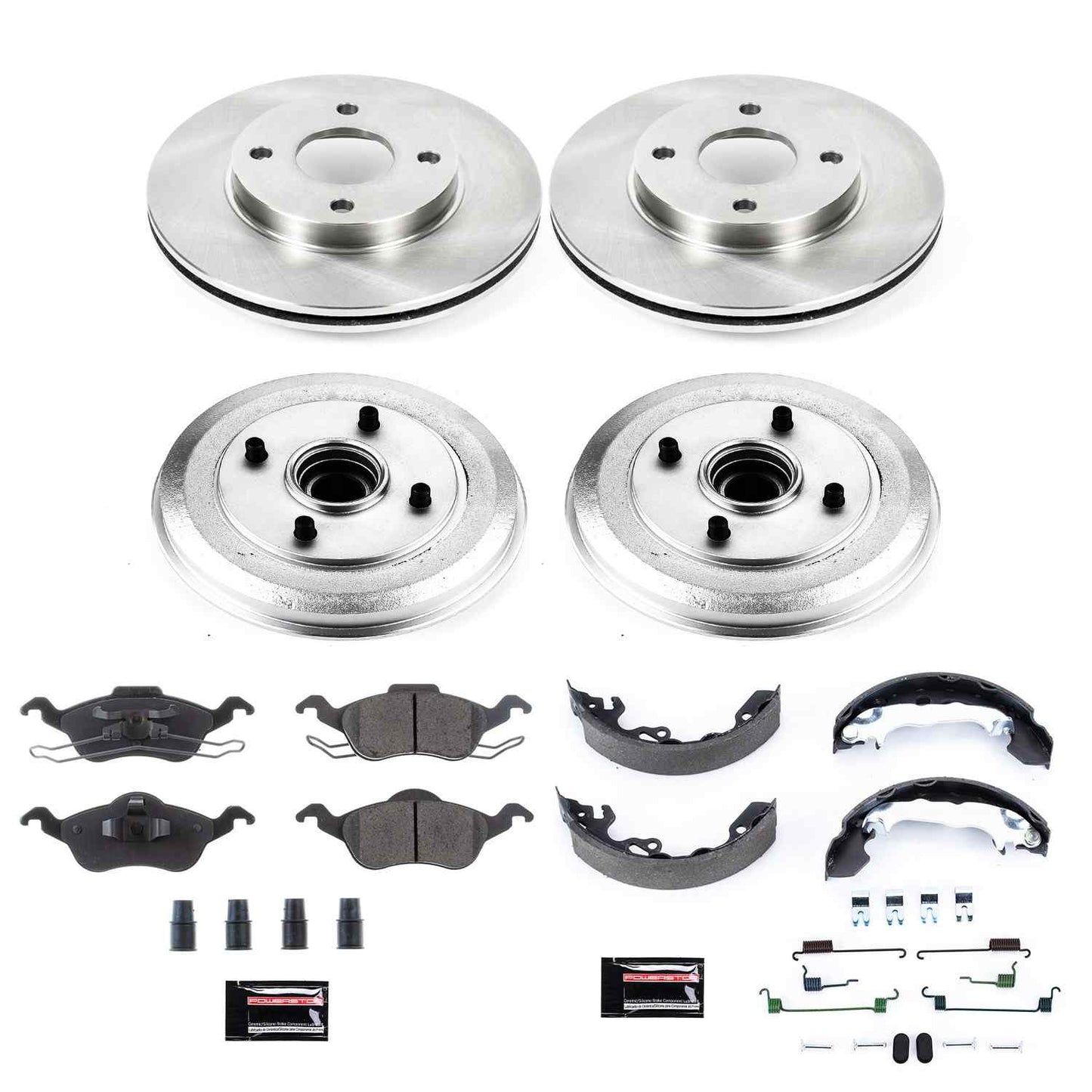 PowerStop Power Stop 00-04 Ford Focus Front & Rear Autospecialty Brake Kit KOE15191DK