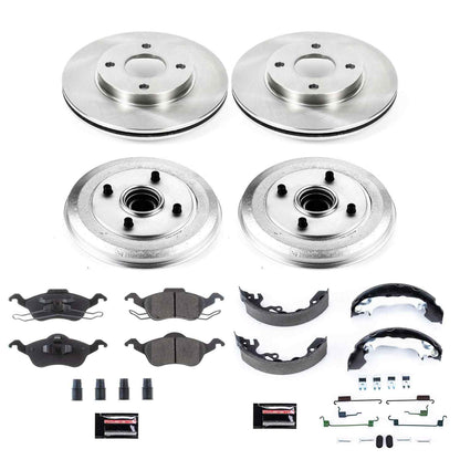 PowerStop Power Stop 00-04 Ford Focus Front & Rear Autospecialty Brake Kit KOE15191DK