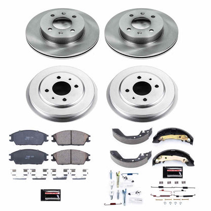 PowerStop Power Stop 2003 Hyundai Accent Front & Rear Autospecialty Brake Kit KOE15196DK