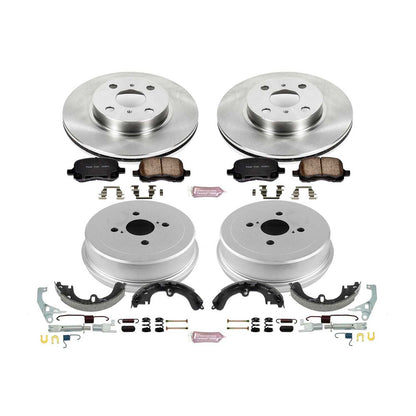 PowerStop Power Stop 00-02 Toyota Corolla Front & Rear Autospecialty Brake Kit KOE15197DK