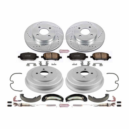 PowerStop Power Stop 03-07 Saturn Ion Front & Rear Autospecialty Brake Kit KOE15224DK