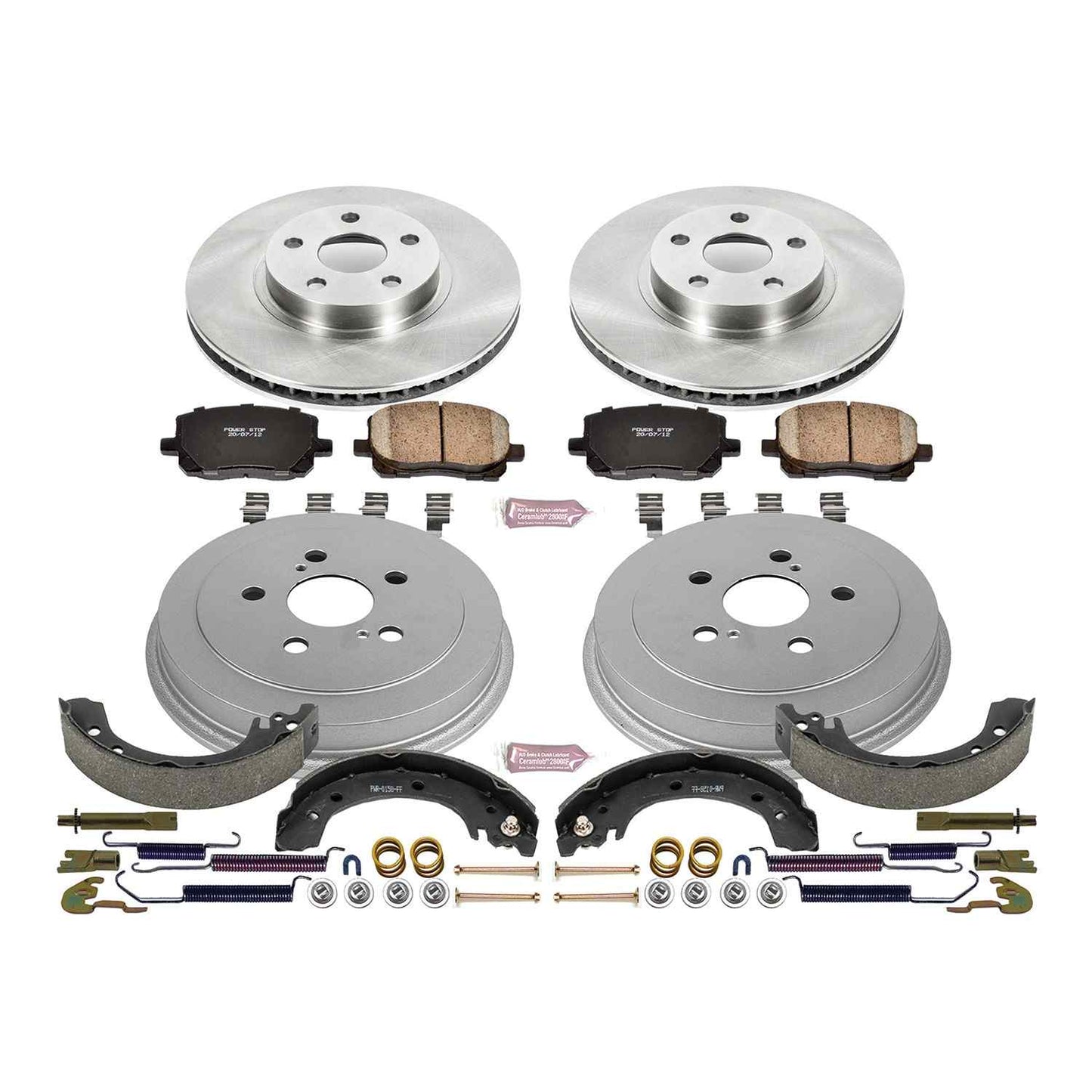 PowerStop Power Stop 03-08 Toyota Corolla Front & Rear Autospecialty Brake Kit KOE15227DK