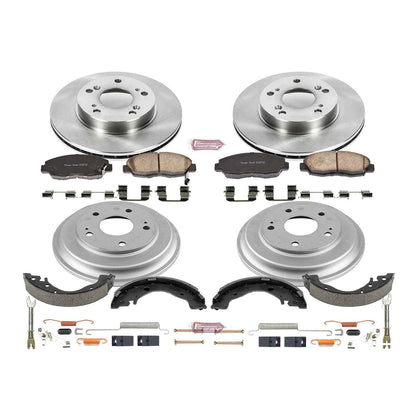 PowerStop Power Stop 06-11 Honda Civic Coupe Front & Rear Autospecialty Brake Kit KOE15241DK