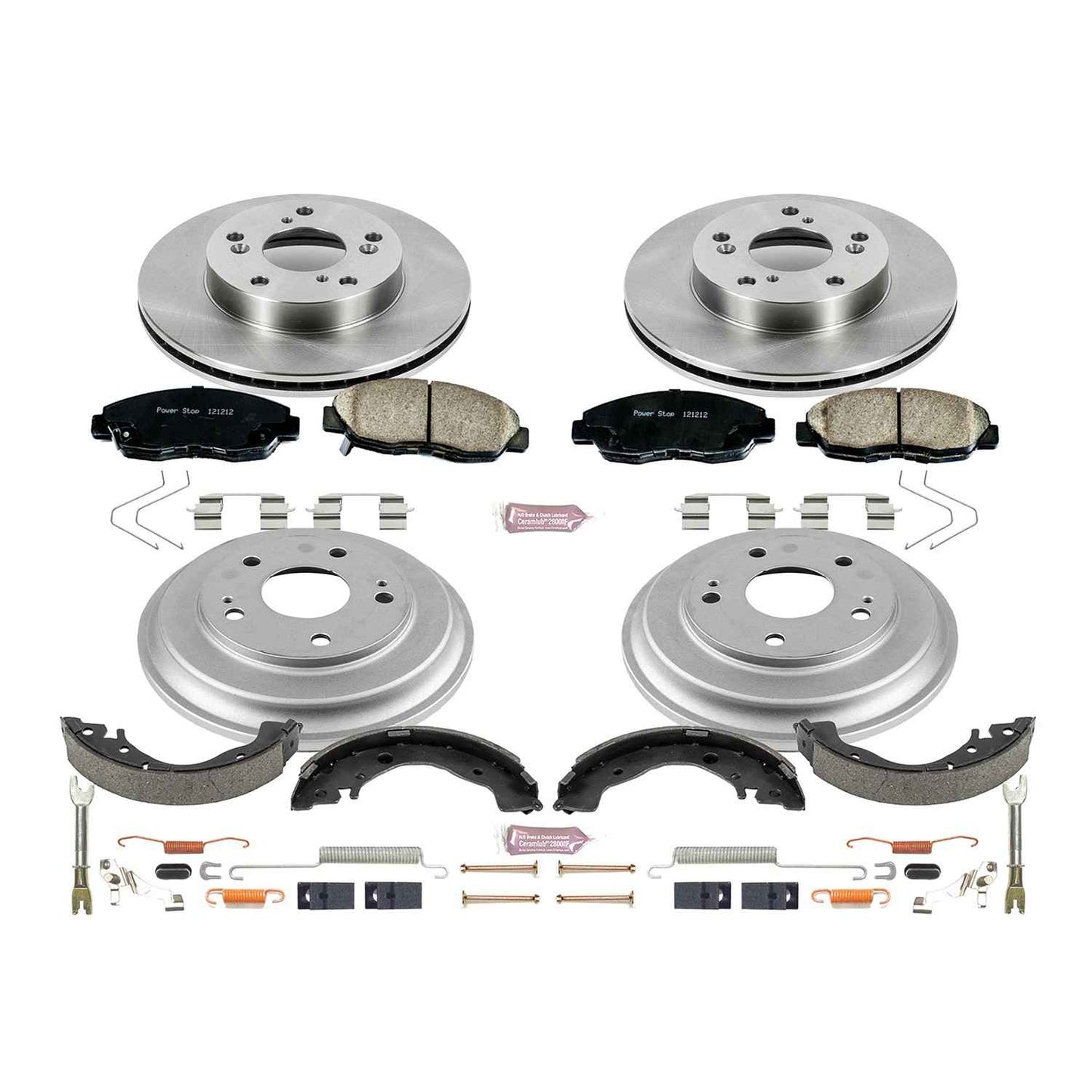 PowerStop Power Stop 12-15 Honda Civic Coupe Front & Rear Autospecialty Brake Kit KOE15242DK