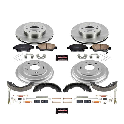 PowerStop Power Stop 13-15 Honda Civic Sedan Front & Rear Autospecialty Brake Kit KOE15244DK