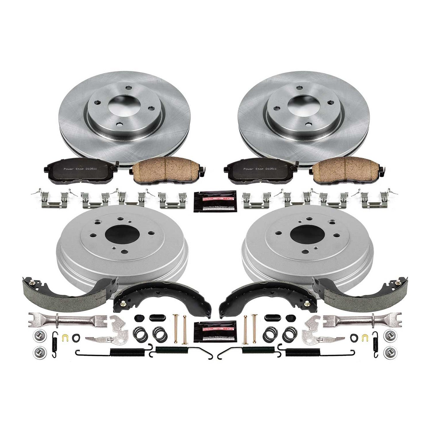 PowerStop Power Stop 10-14 Nissan Cube Front & Rear Autospecialty Brake Kit KOE15252DK