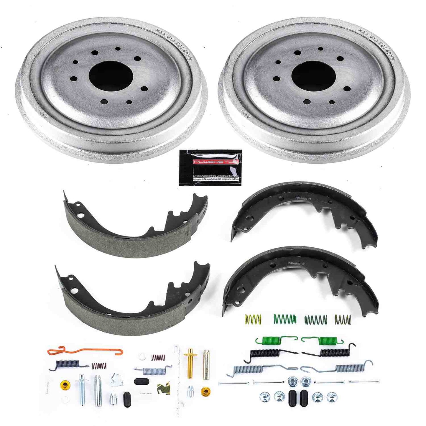 PowerStop Power Stop 63-70 Chevrolet Bel Air Rear Autospecialty Drum Kit KOE15272DK
