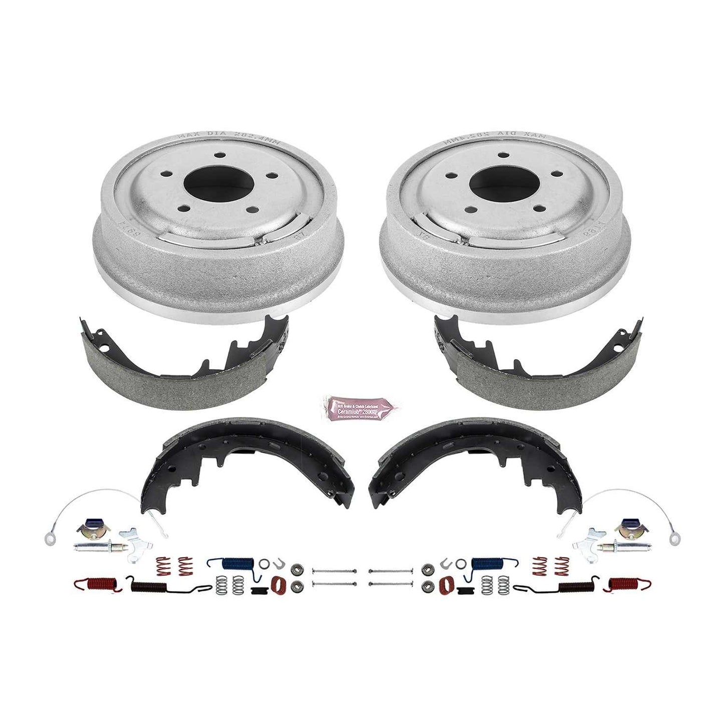 PowerStop Power Stop 90-96 Ford E-150 Rear Autospecialty Drum Kit KOE15312DK