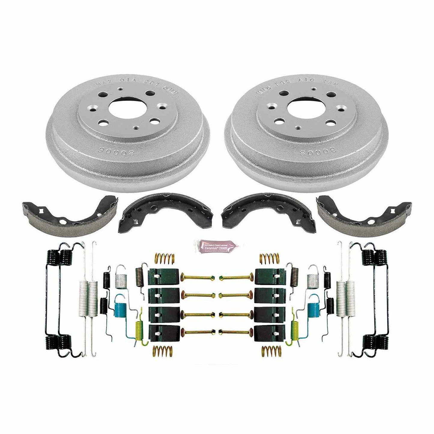 PowerStop Power Stop 93-96 Ford Escort Rear Autospecialty Drum Kit KOE15324DK