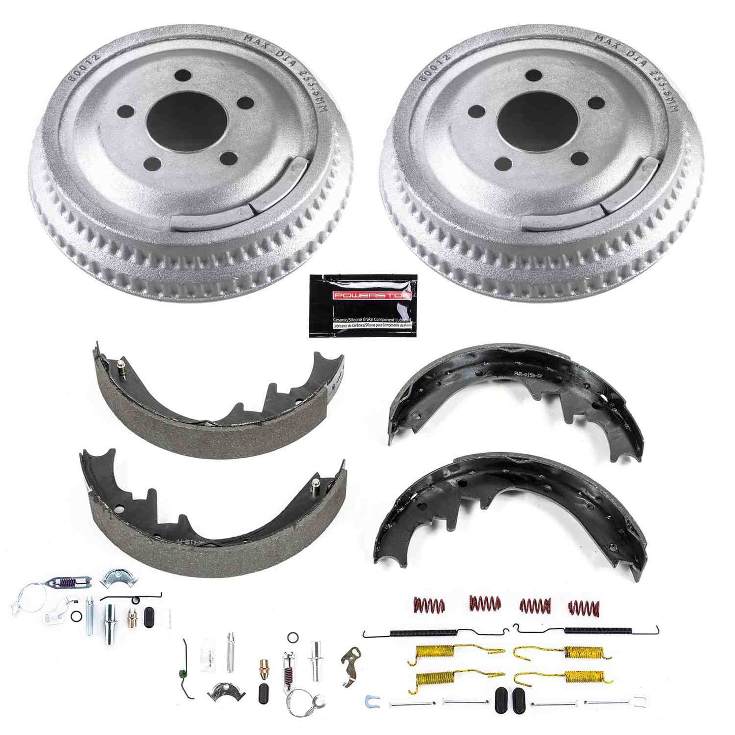 PowerStop Power Stop 92-01 Jeep Cherokee Rear Autospecialty Drum Kit KOE15327DK
