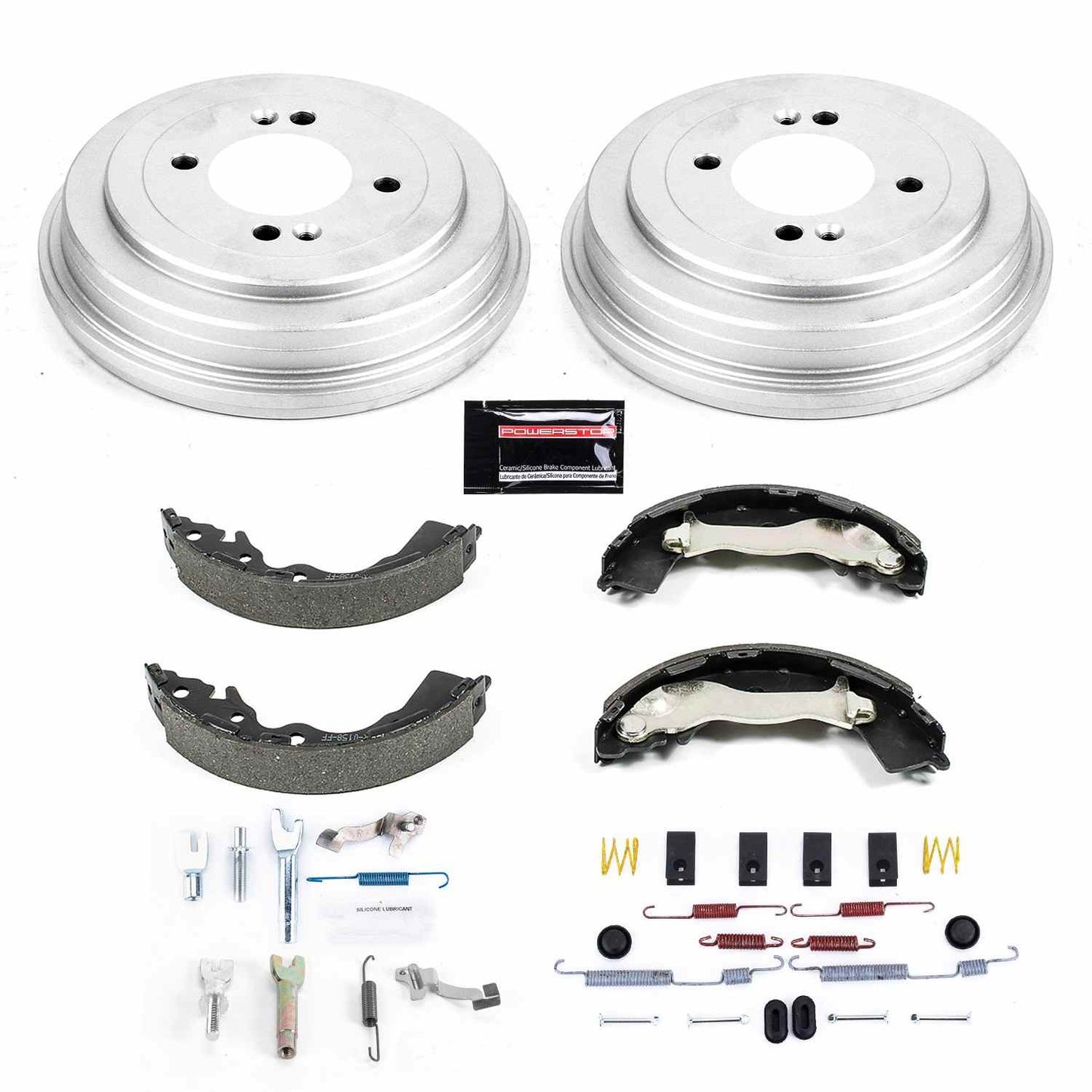 PowerStop Power Stop 06-11 Hyundai Accent Rear Autospecialty Drum Kit KOE15396DK
