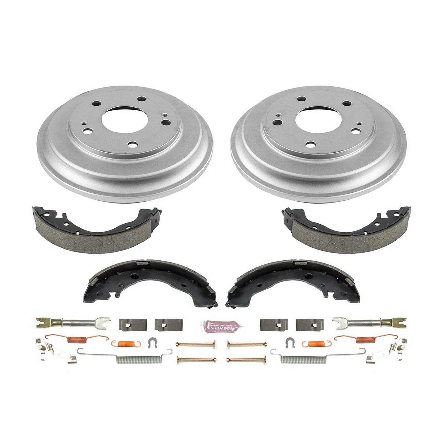 PowerStop Power Stop 12-15 Honda Civic Coupe Rear Autospecialty Drum Kit KOE15398DK