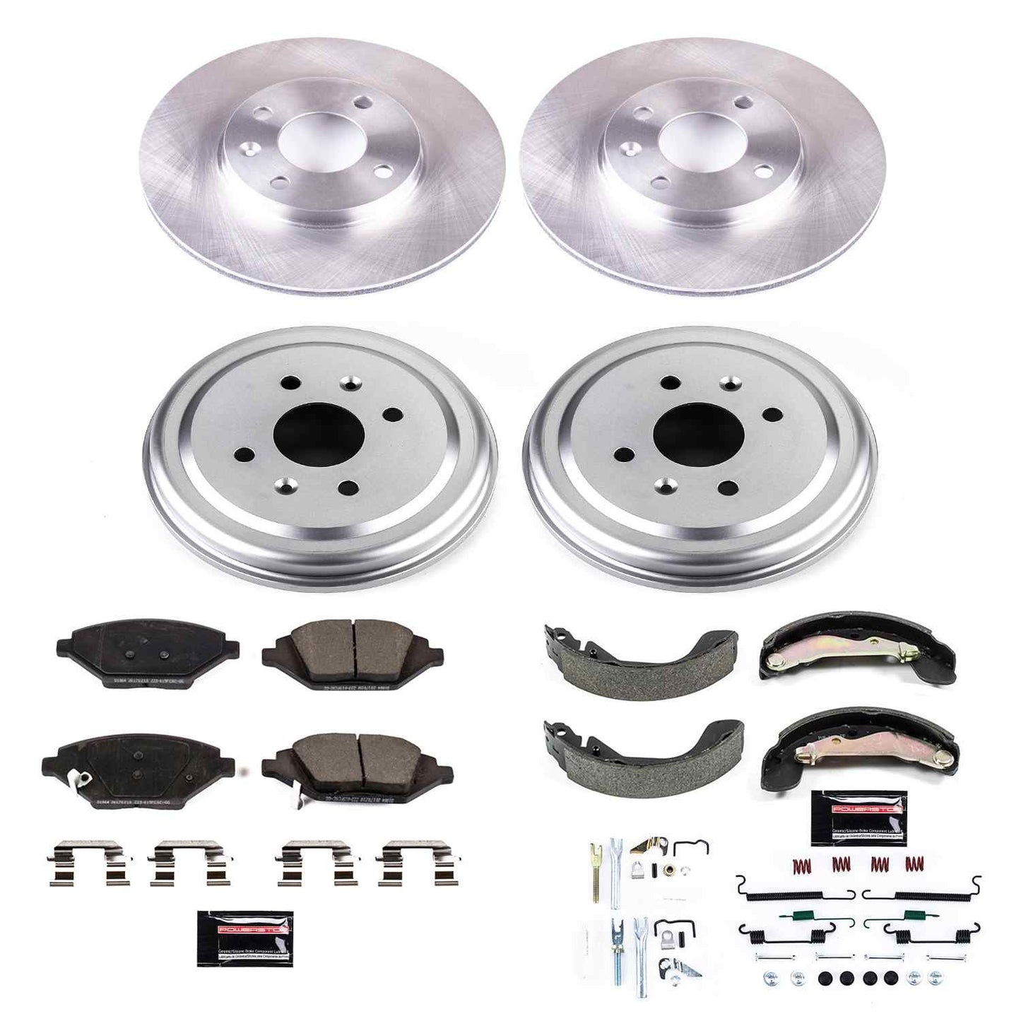 PowerStop Power Stop 16-18 Chevrolet Spark Front & Rear Autospecialty Drum Kit KOE15426DK