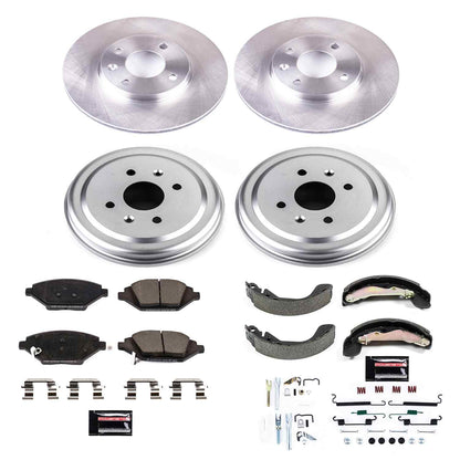 PowerStop Power Stop 16-18 Chevrolet Spark Front & Rear Autospecialty Drum Kit KOE15426DK