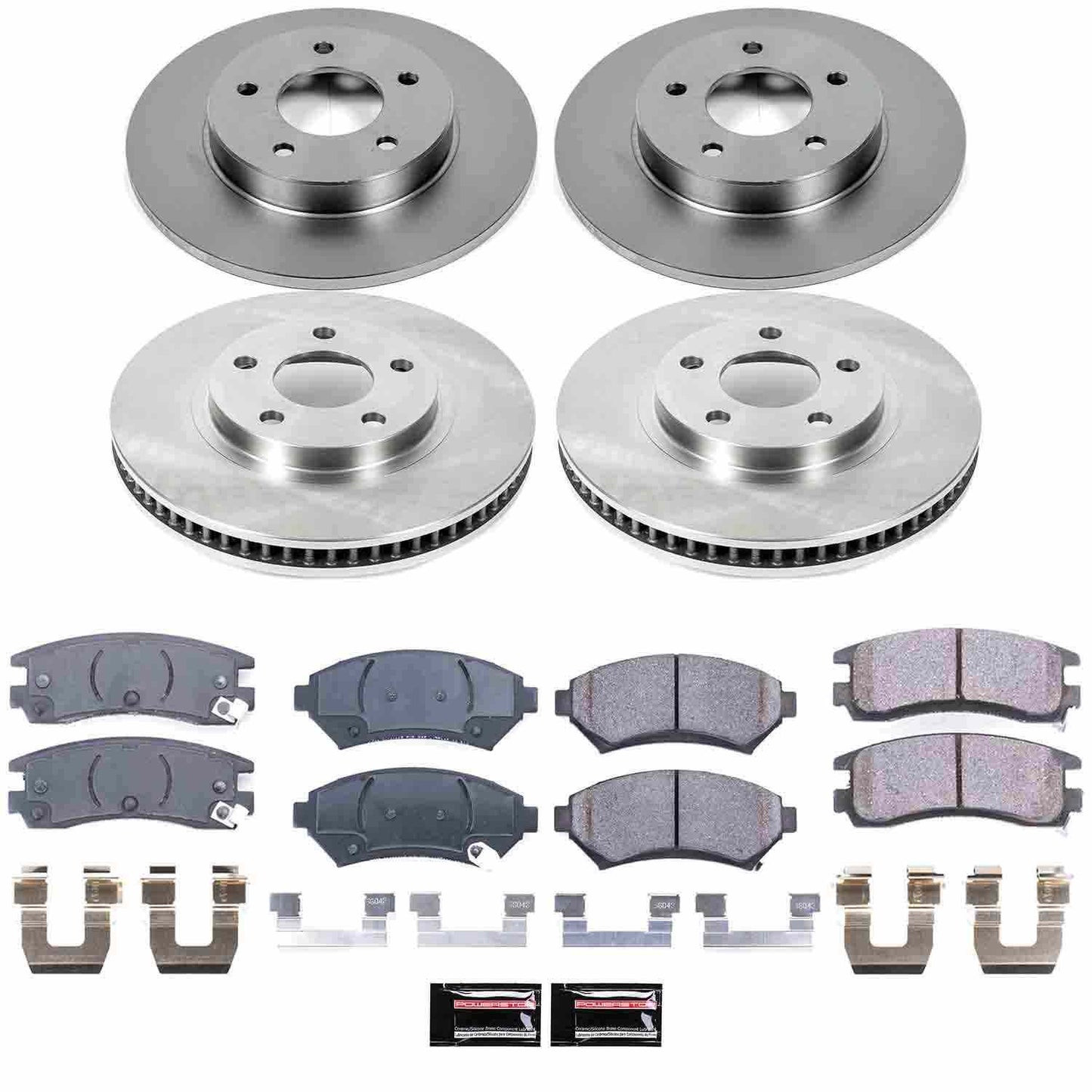 PowerStop Power Stop 00-04 Buick LeSabre Front & Rear Autospecialty Brake Kit KOE1543