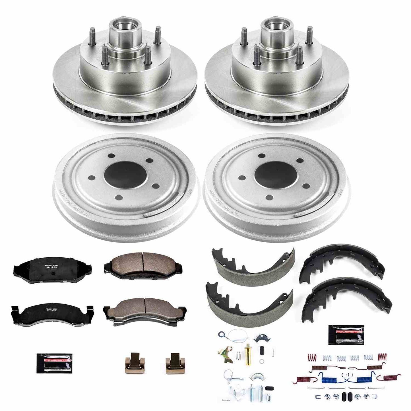 Power Stop 87-89 Ford F-150 Front & Rear Autospecialty Drum Kit KOE15456DK