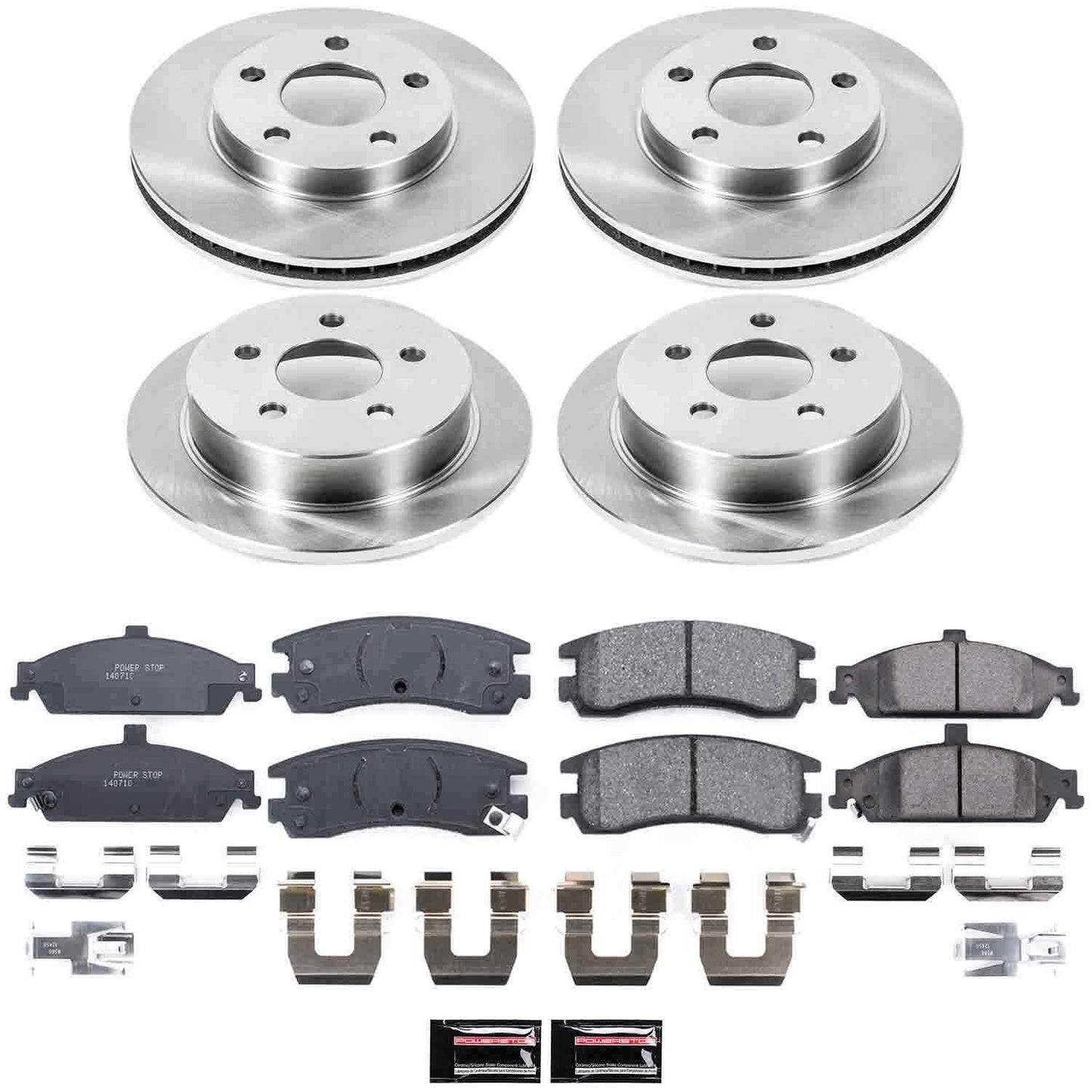 PowerStop Power Stop 99-04 Oldsmobile Alero Front & Rear Autospecialty Brake Kit KOE1552