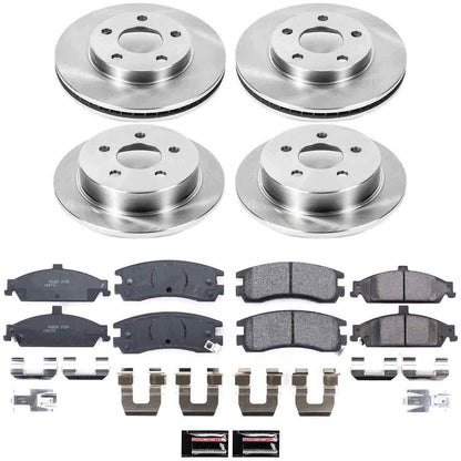 PowerStop Power Stop 99-04 Oldsmobile Alero Front & Rear Autospecialty Brake Kit KOE1552