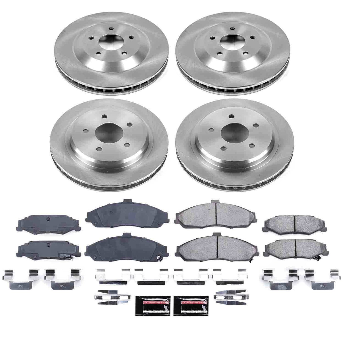 PowerStop Power Stop 2004 Cadillac XLR Front & Rear Autospecialty Brake Kit KOE1560