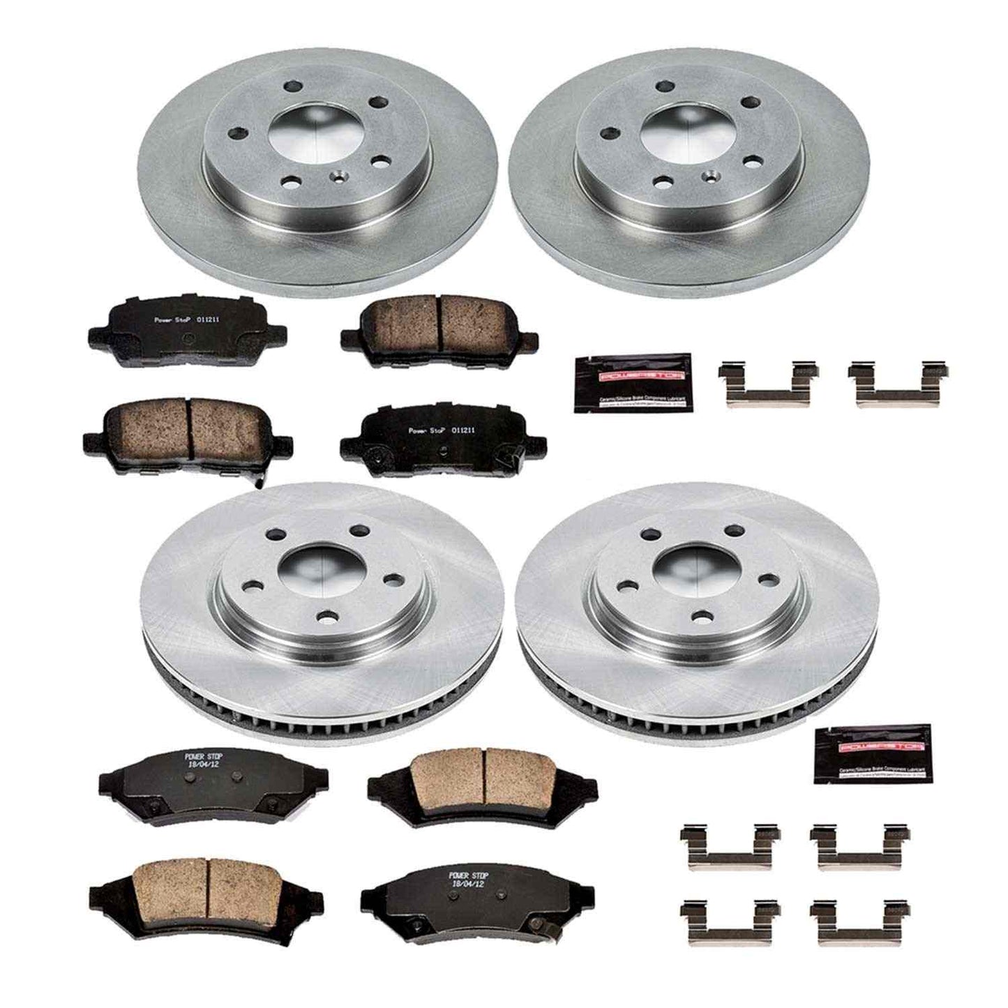 PowerStop Power Stop 2004 Pontiac Grand Prix Front & Rear Autospecialty Brake Kit KOE1587