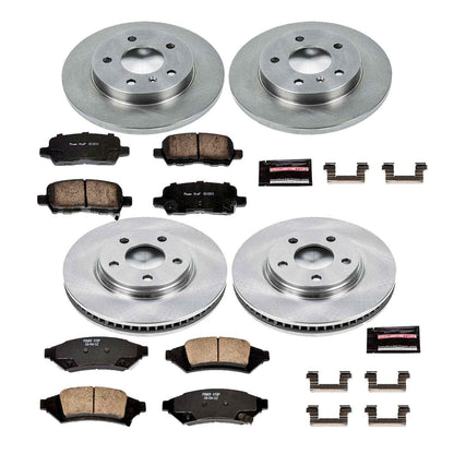 PowerStop Power Stop 2004 Pontiac Grand Prix Front & Rear Autospecialty Brake Kit KOE1587