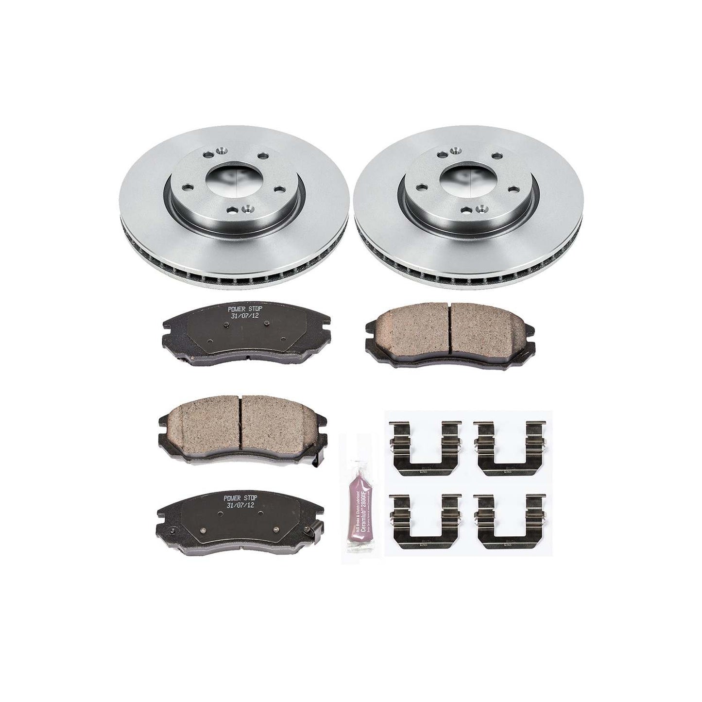 PowerStop Power Stop 04-06 Hyundai Tiburon Front Autospecialty Brake Kit KOE163