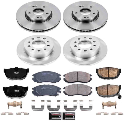 PowerStop Power Stop 04-06 Hyundai Tiburon Front & Rear Autospecialty Brake Kit KOE164