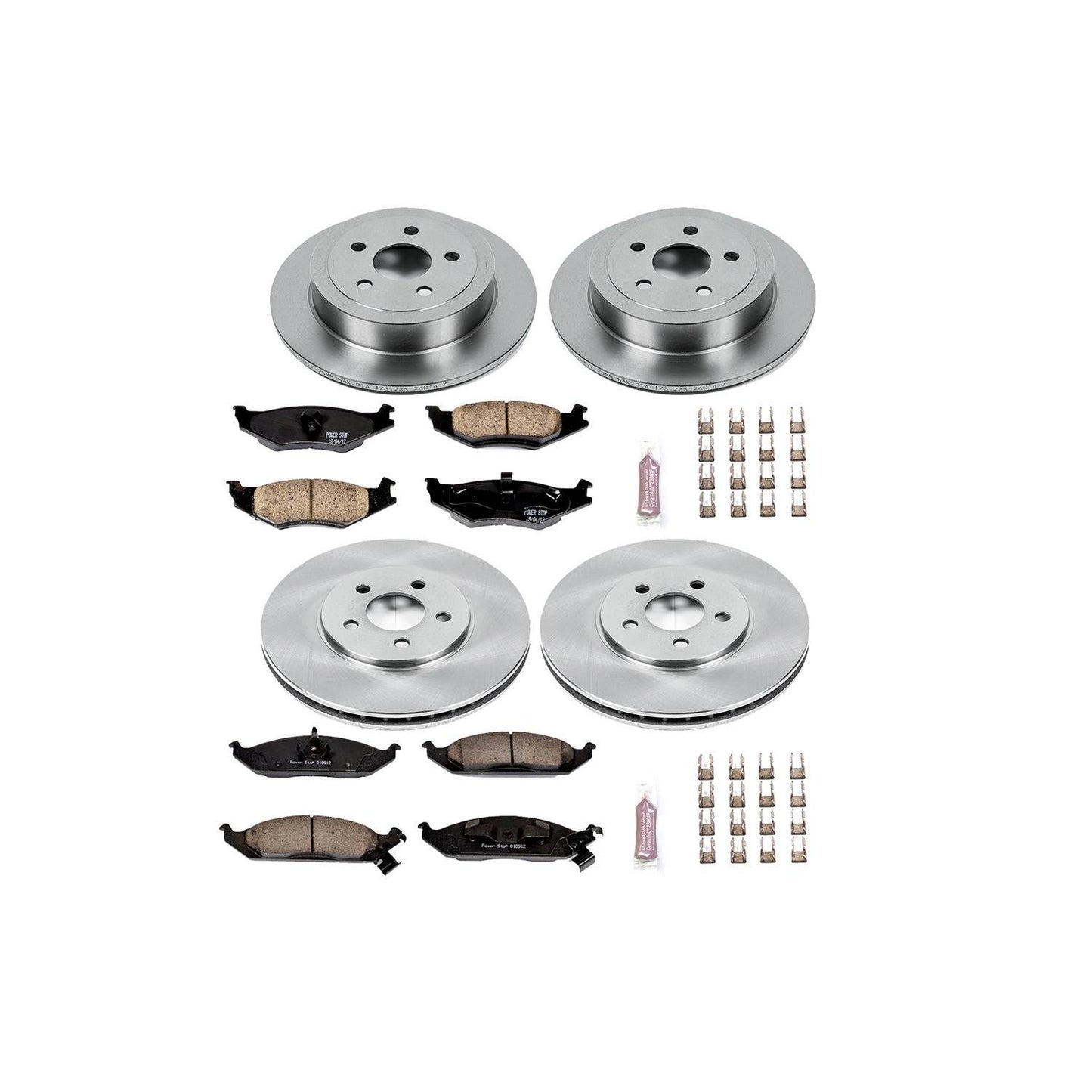 PowerStop Power Stop 96-00 Plymouth Breeze Front & Rear Autospecialty Brake Kit KOE1680