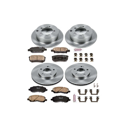 PowerStop Power Stop 04-06 Mitsubishi Lancer Front & Rear Autospecialty Brake Kit KOE1682
