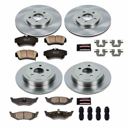 PowerStop Power Stop 01-03 Chrysler PT Cruiser Front & Rear Autospecialty Brake Kit KOE1705