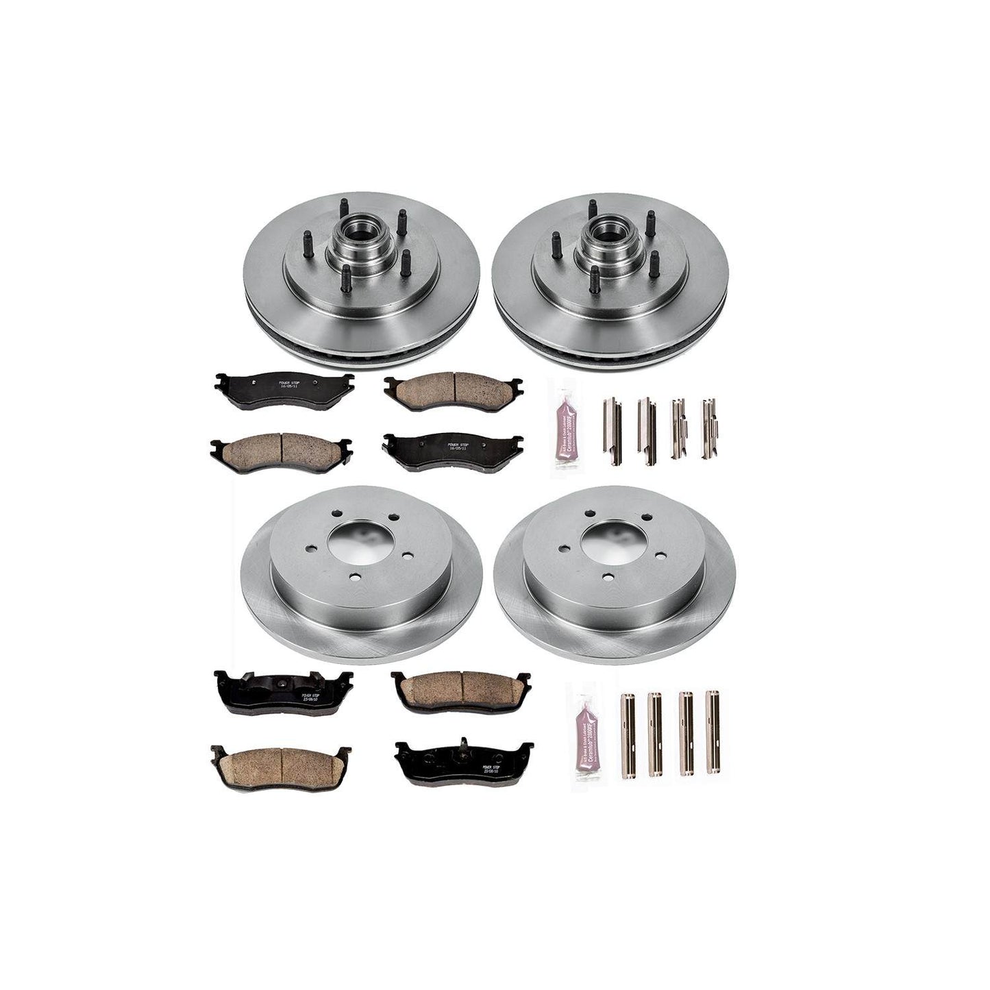 PowerStop Power Stop 97-00 Ford Expedition Front & Rear Autospecialty Brake Kit KOE1880
