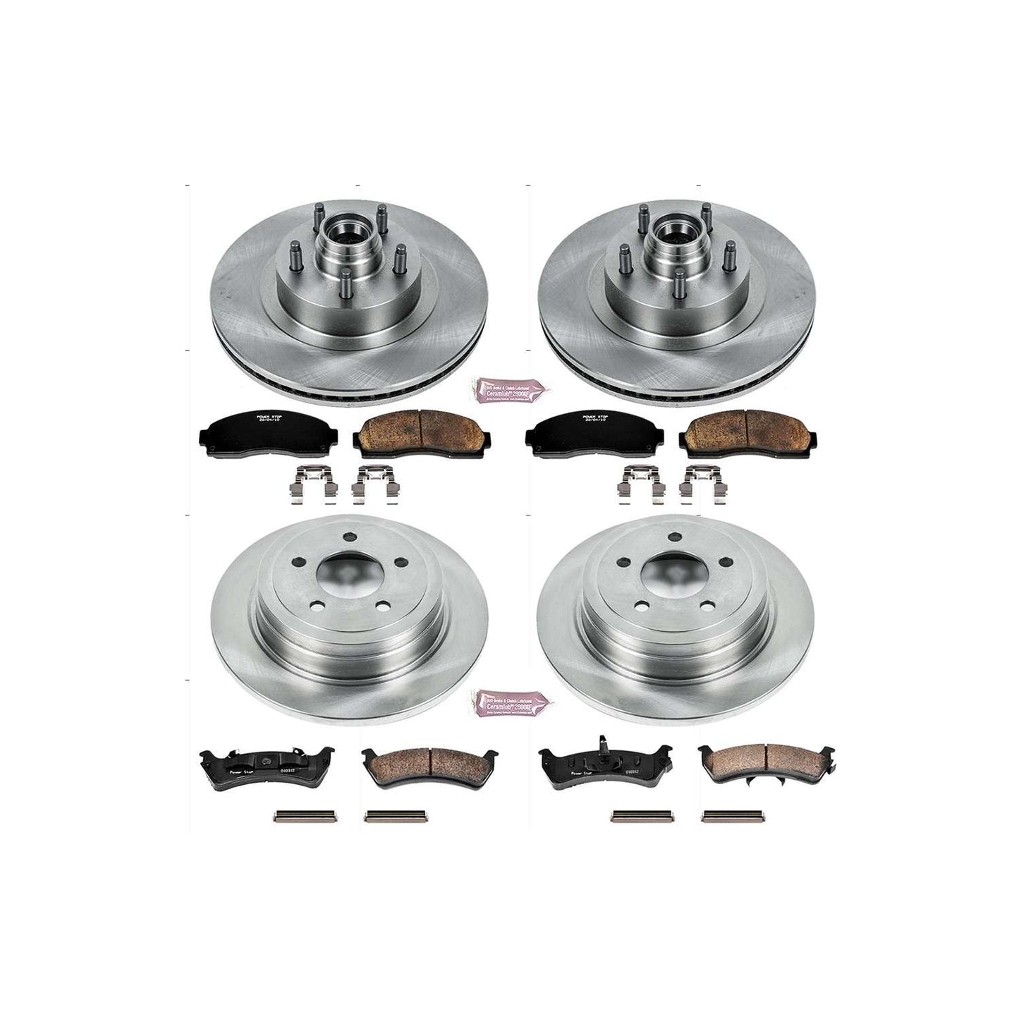 PowerStop Power Stop 2003 Ford Explorer Sport Front & Rear Autospecialty Brake Kit KOE1921