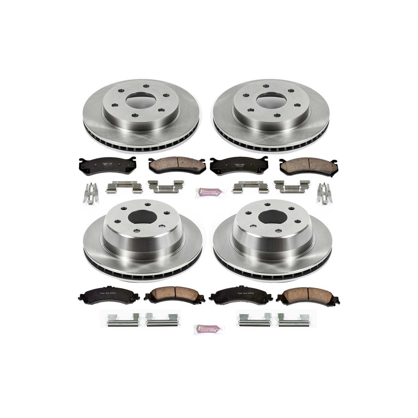 PowerStop Power Stop 02-06 Cadillac Escalade Front & Rear Autospecialty Brake Kit KOE2015